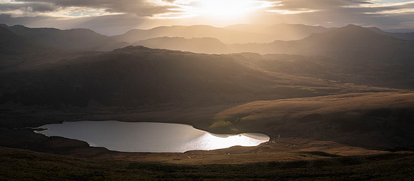 Breaking Light over Burnmoor Tarn