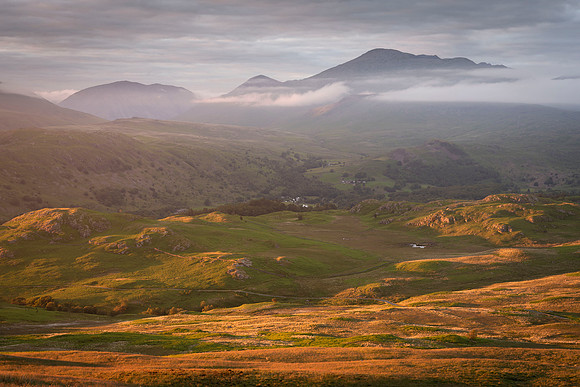 Summer Solstice - Evening light over Birker Fell