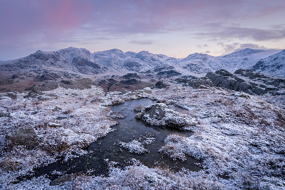 Hardknott Fell Frozen Dawn